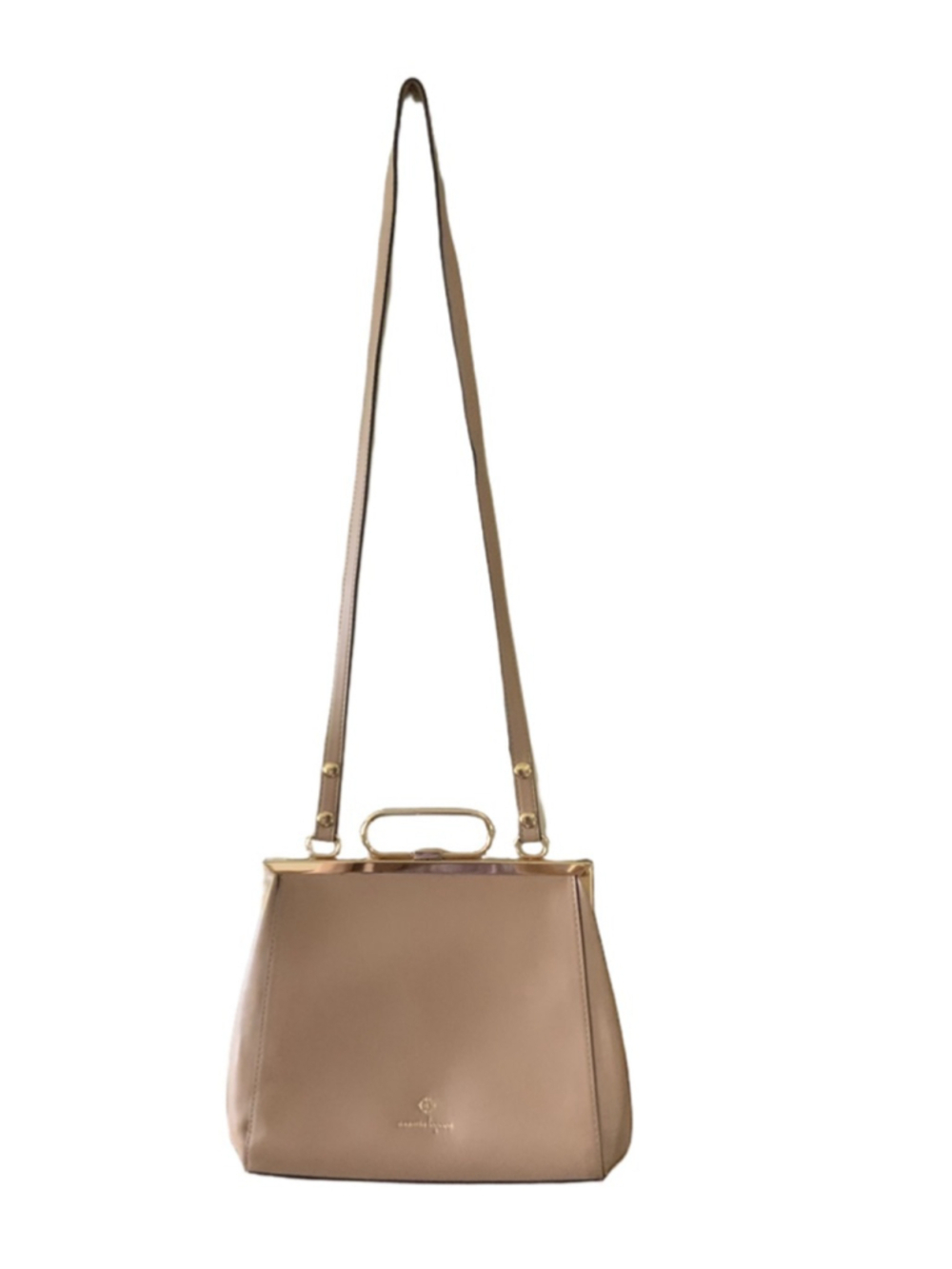 Nanette Lepore Blush Coloured Crossbody Bag One Size Beige Gold